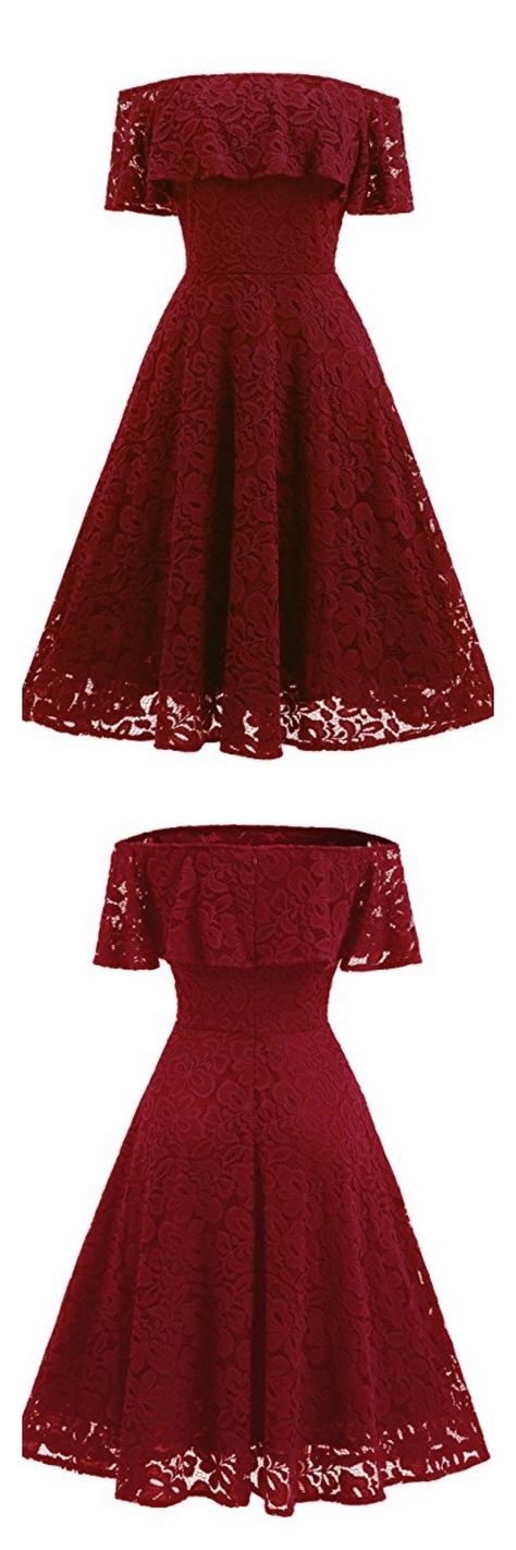 A Line Strapless Burgundy Knee Length Homecoming Dresses Party Dresses ...