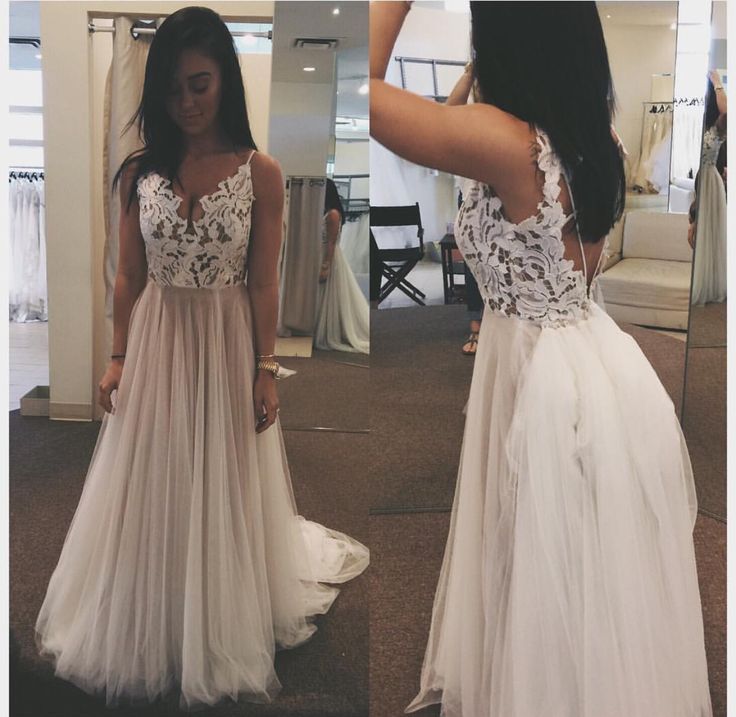 Y White Lace Wedding Dress With Backless Gowns 122326 On Y White Lace Wedding Dress With Backless Gowns 122326