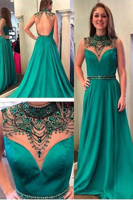 Green Prom Dresses, Formal Dresses, Wedding Party Dresses, Graduation