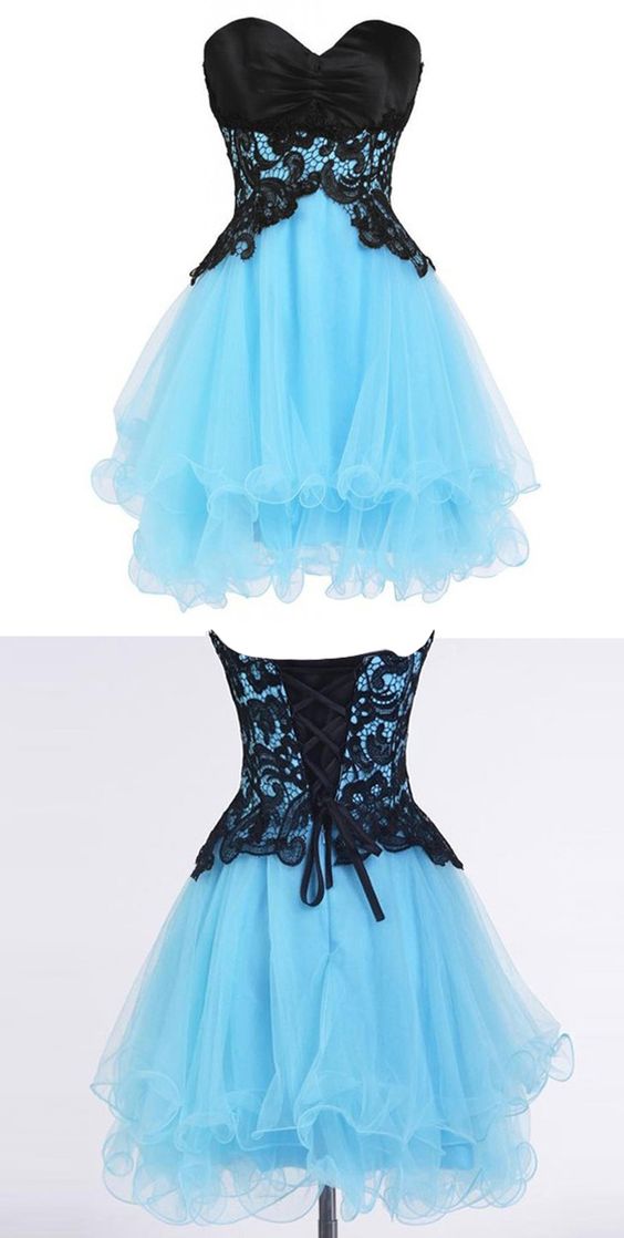 Sky Blue Homecoming Dresses, Cute Homecoming Dresses, Cute Cocktail ...